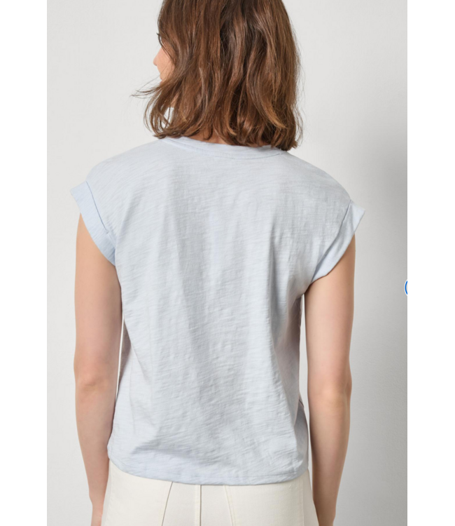 Lilla P Cuffed Sleeve V-neck