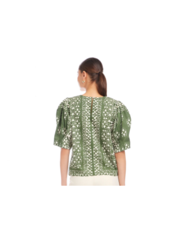 Fifteen Twenty-Puff Sleeve top-#48101