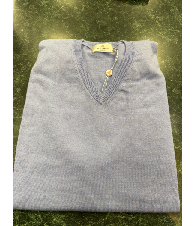 Cotton Cashmere V Neck Vest