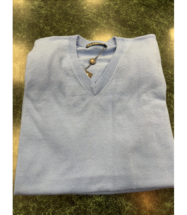 Cotton Cashmere V Neck Vest