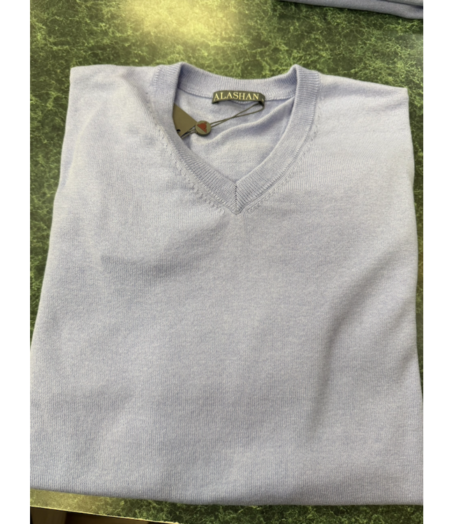 Cotton Cashmere Classic V-Neck Pullover