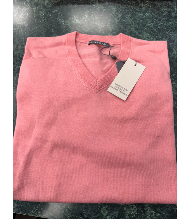 Cotton Cashmere Classic V-Neck Pullover