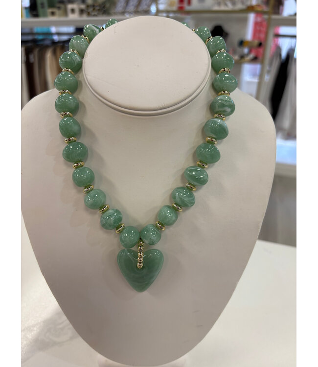 Gemelli Athens Heart Necklace