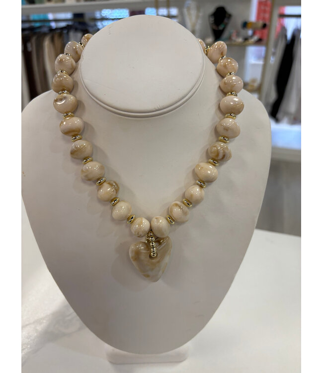 Gemelli Athens Heart Necklace