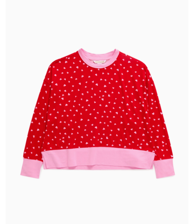 Shiraleah Mini Hearts Ultra Soft Jersey Knit PJ Set - 04-88-936RE