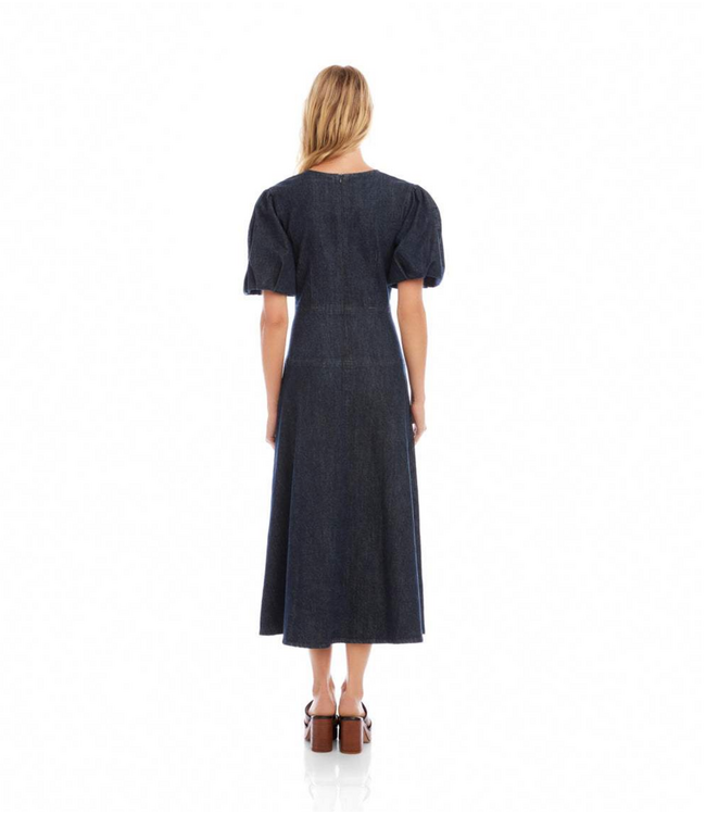 Karen Kane #78700 Puff Sleeve Midi Dress
