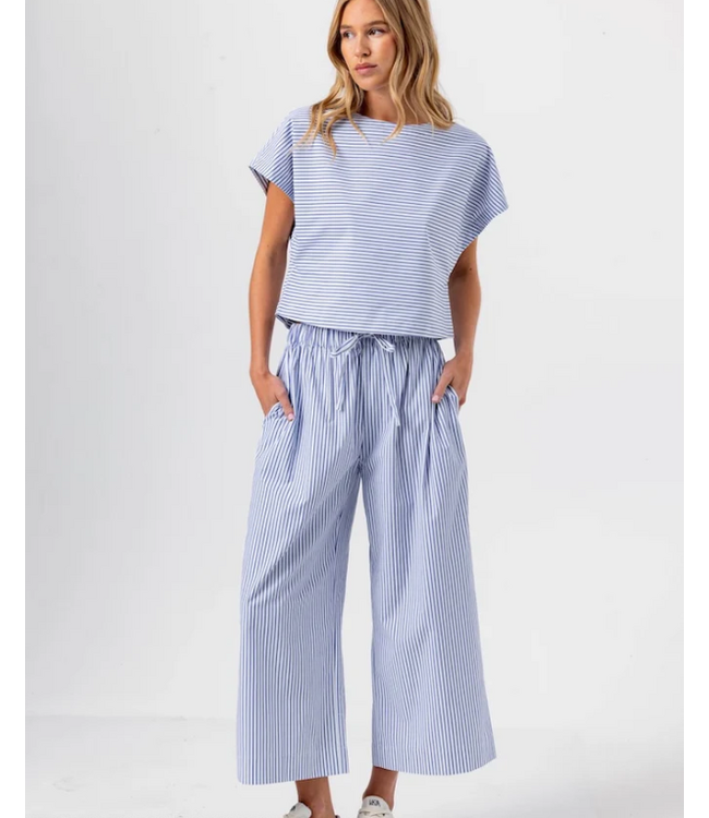 Sundays-Maya Pant Navy Blue Ticking-#26-12-264