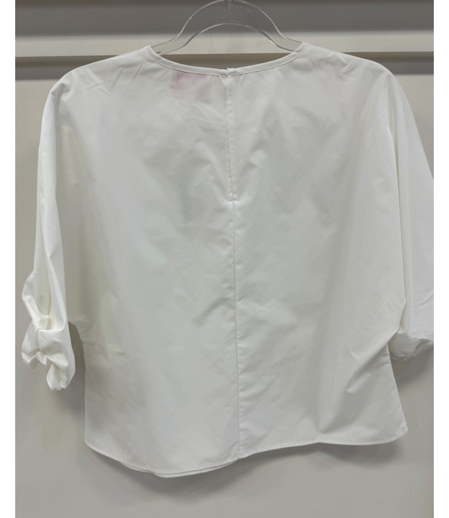 JOYJOY 76A4955 Twisted Cuff Top