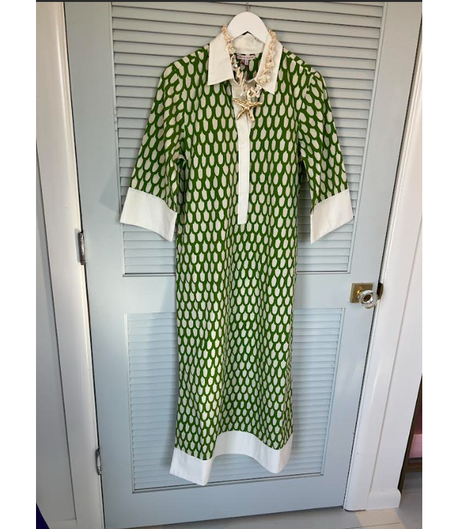 Frances Valentine Tracey Midi Dress Loop Print- 226AA119613