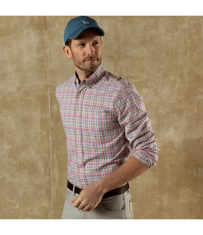 Pratt Plaid Cotton Twill Sport Shirt