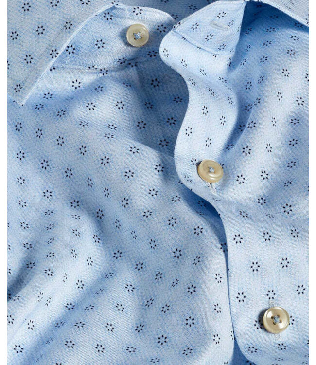 Sky & Navy Geometric Print Sport Shirt