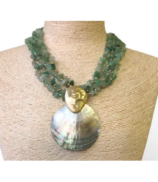 Bijoux Envie Bijoux Envie Mother of Pearl Shell Necklace - N4461