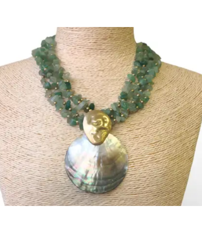 Bijoux Envie Mother of Pearl Shell Necklace - N4461