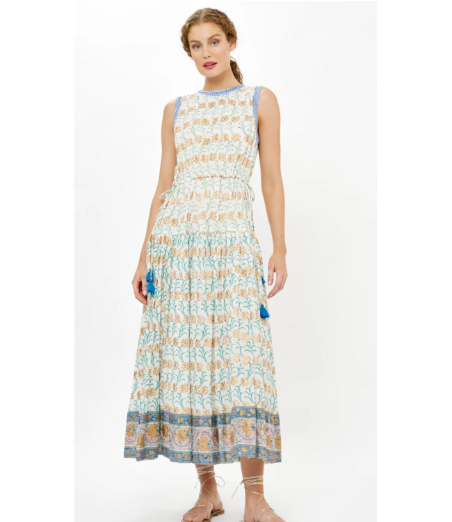 Oliphant Sleeveless Piped Maxi #3230