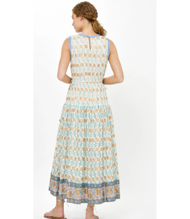 Oliphant Sleeveless Piped Maxi #3230