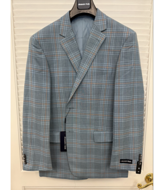 Novara Alessandro Vitello Acid Blue Classic Fit Sport Coat 567-18