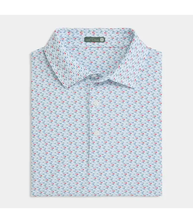 Fin Frenzy Printed Performance Polo