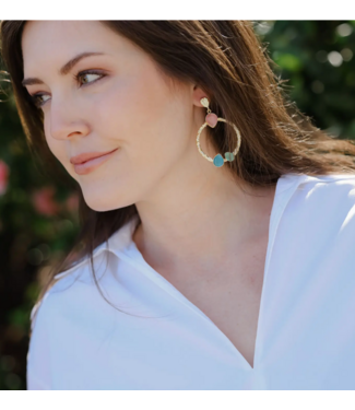 Allie Beads Madeline Gemstone Earrings #450