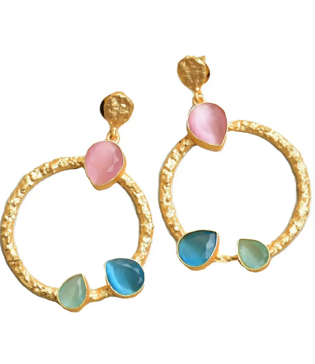 Allie Beads Madeline Gemstone Earrings #450