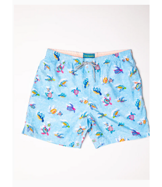 Michaels Swim Wear Men's Cyclist Swim Trunks- New Turtles SWVS2622C