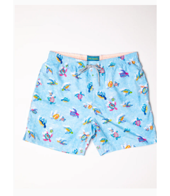 Michaels Swim Wear Men's Cyclist Swim Trunks- New Turtles SWVS2622C