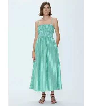 pistola Pistola Bianca Shirred Bodice Dress