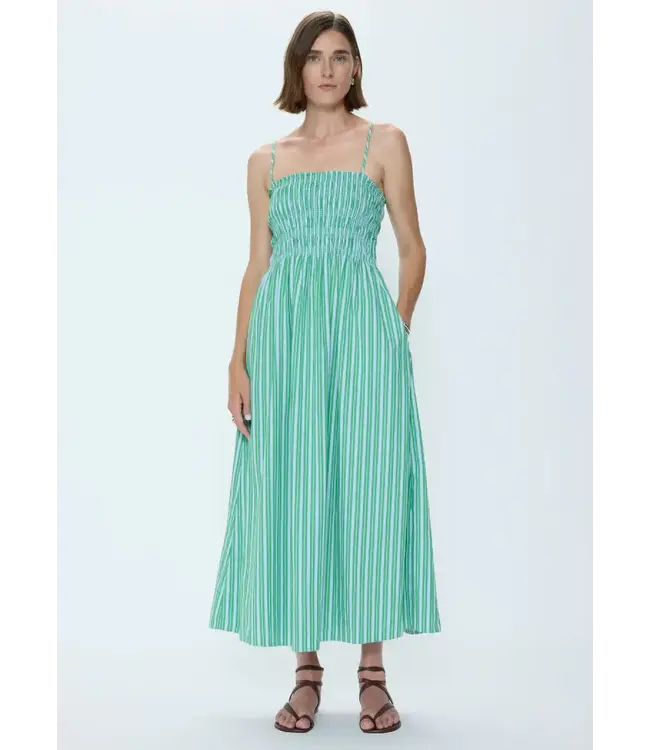 Pistola Bianca Shirred Bodice Dress