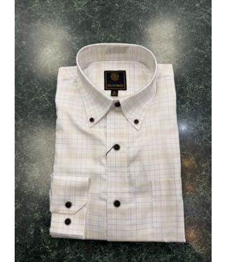 Multi Soft Plaid Button Down - White/Tan/Blue FW11043