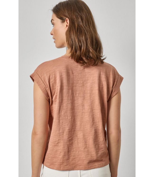 Lilla P Cuffed Sleeve V-neck