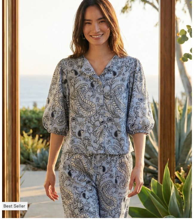 Karen Kane Puff Sleeve Top- 1L49101