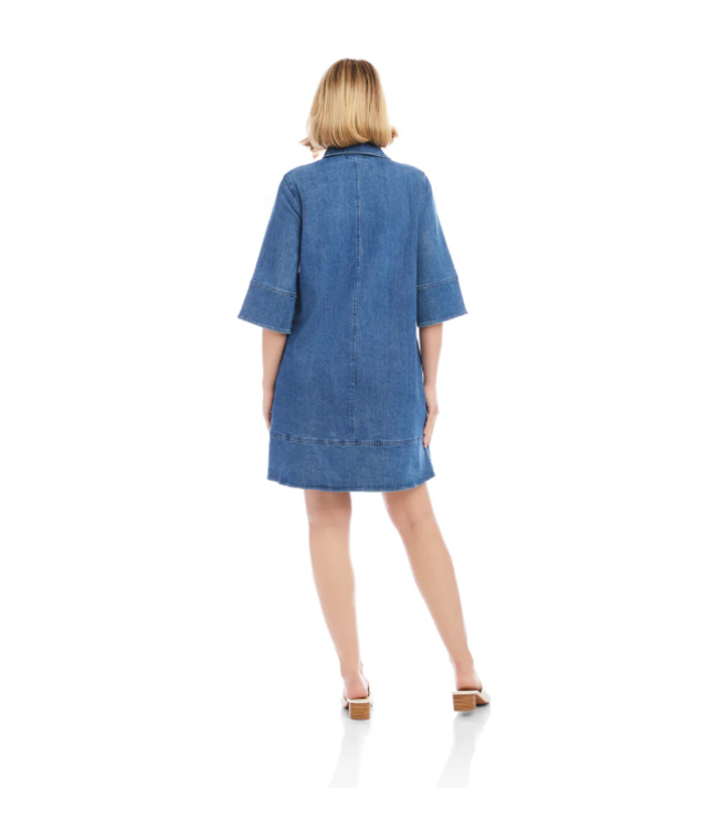 Karen Kane Flare Sleeve Shirt Dress- 1L78702