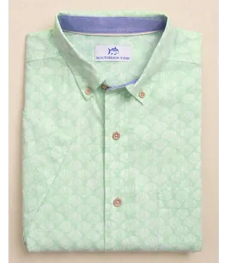 Seashell Cove Linen Rayon Short Sleeve Sport Shirt
