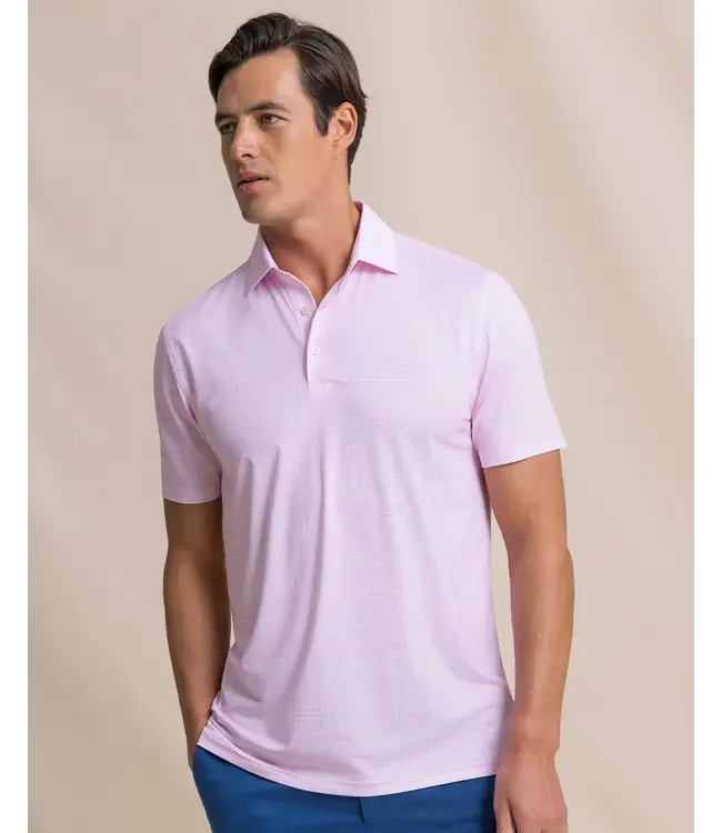 Driver Dunes Edge Plaid Polo