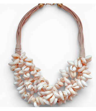 Bijoux Envie Bijoux Envie Chunky Beaded Puka Shell Necklace #N4446