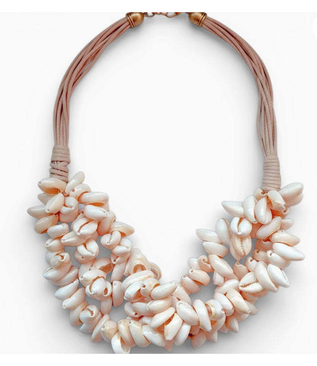 Bijoux Envie Chunky Beaded Puka Shell Necklace #N4446
