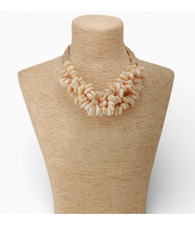Bijoux Envie Chunky Beaded Puka Shell Necklace #N4446