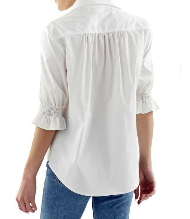 Finley Sirena Smocked Sleeve Shirt #3168012