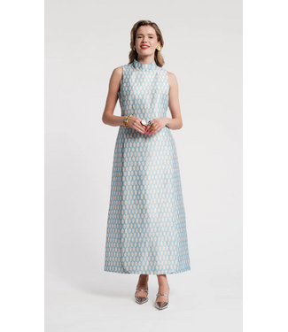 frances valentine Frances Valentine Carlyle Maxi Dress Loop Print- 226AA114013