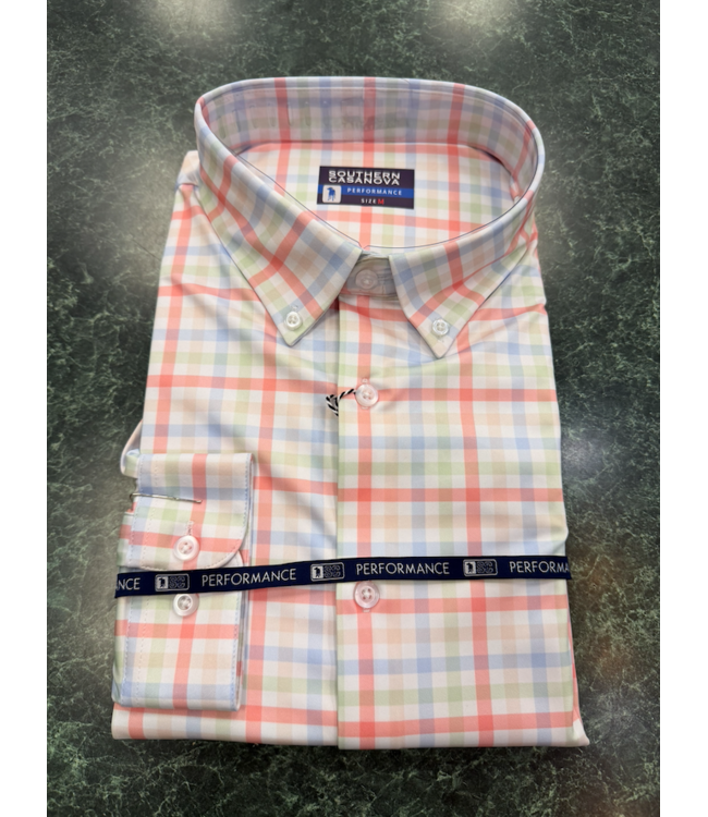 Southern Casanova Dune Drift Check Performance Button Down