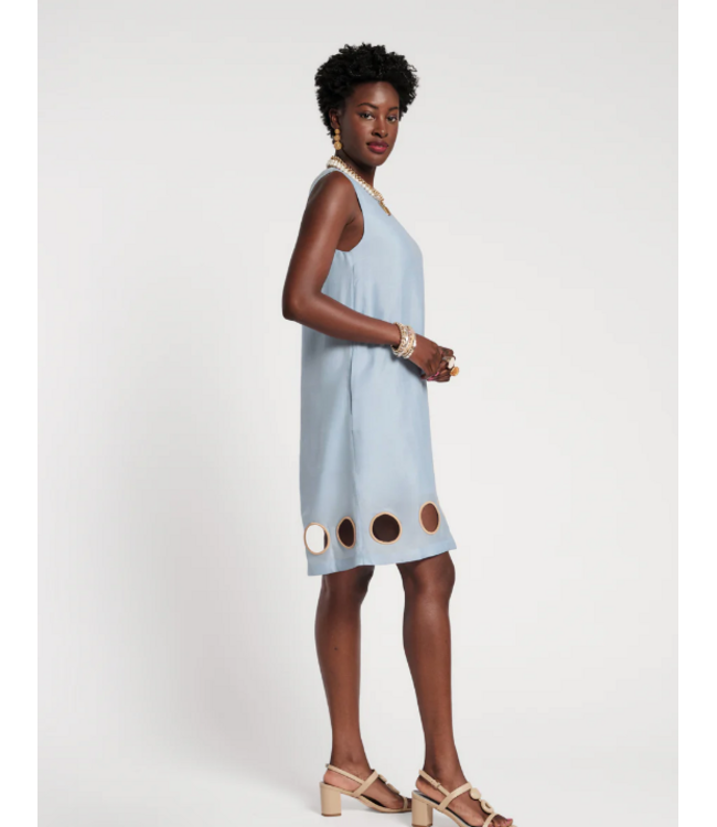 Frances Valentine Lilly Cut Out Mini Dress Solid Viscose Cupro - 226AA113613