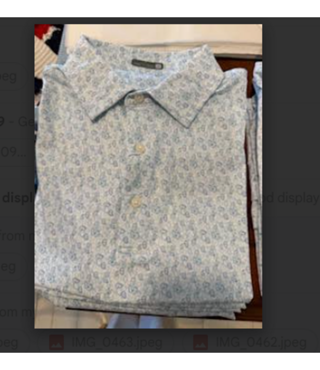 Genteal- Ultramarine Shellscape Printed Performance Polo