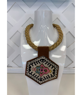 Orijinal Orijinal Gold Rope Kilim Pendant
