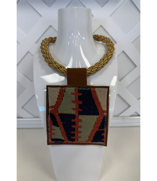 Orijinal Gold Rope Kilim Pendant