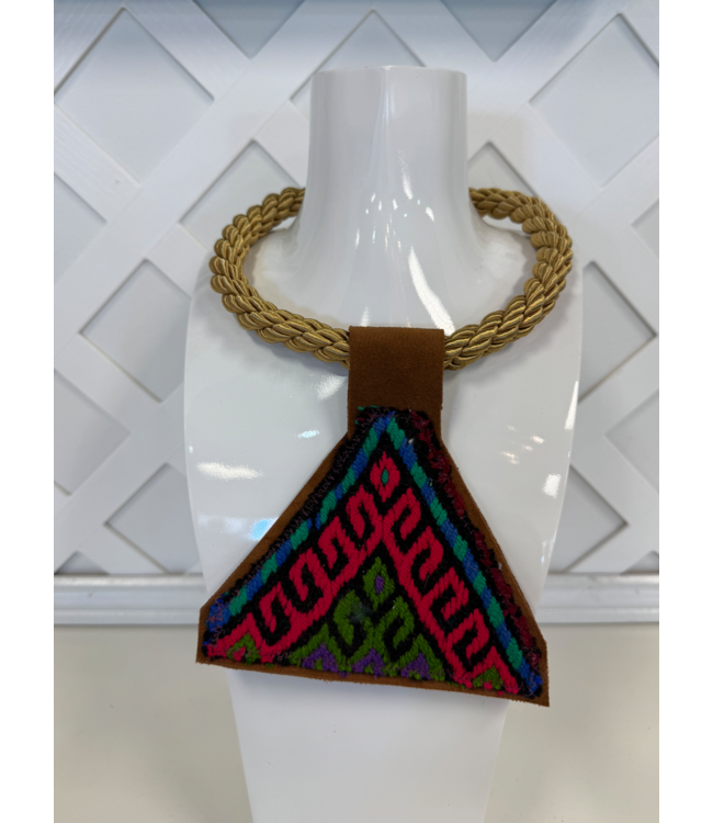 Orijinal Gold Rope Kilim Pendant