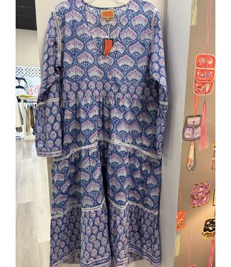 La Plage Watermill Hi-Lo Dress Feather Floral