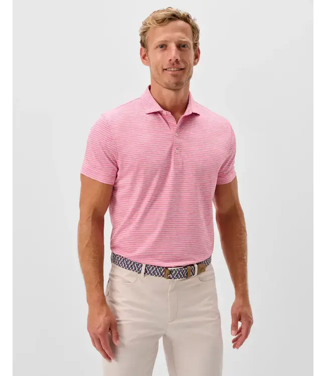 Michael Stripe Performance Jersey Polo