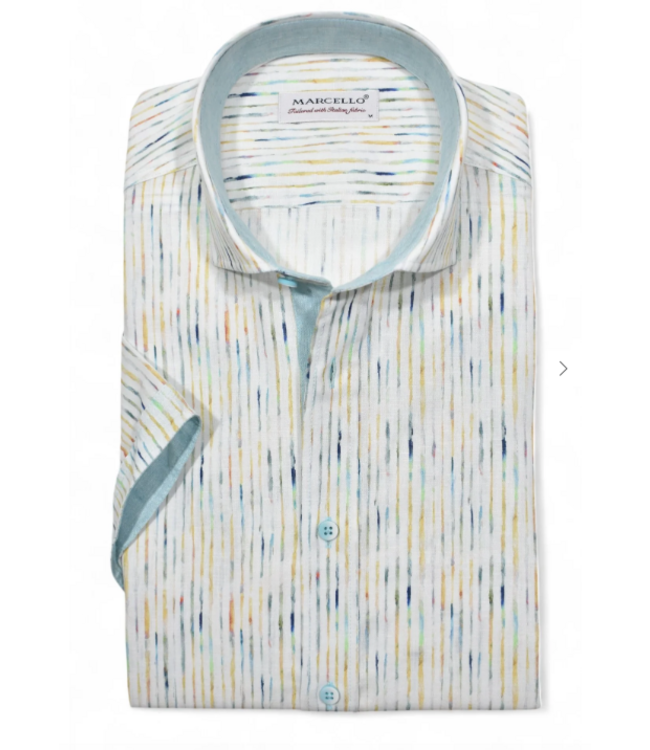 Marcello W177S  Nevis Drip Stripe Shirt