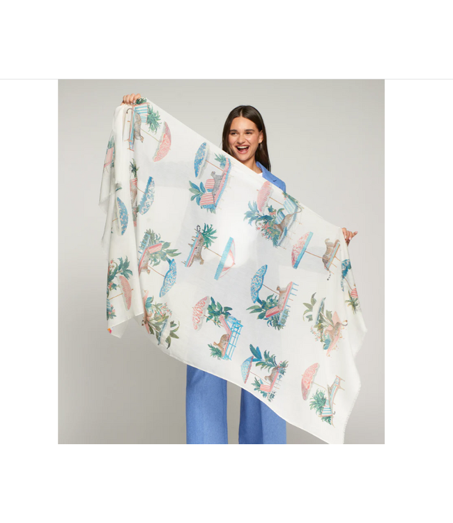 Vilagallo Cotton Blend Scarf