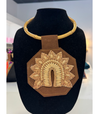 Orijinal Orijinal Bamboo Wooden Bead Pendant