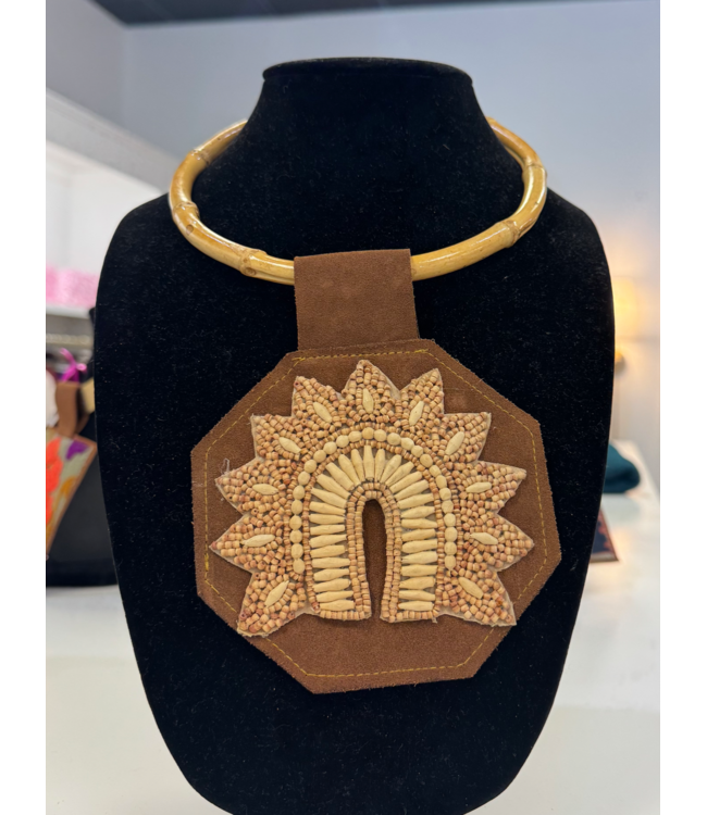 Orijinal Bamboo Wooden Bead Pendant